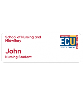 ECU Name Badge - Nursing Student