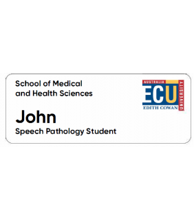 ECU Name Badge - Speech Pathology Student
