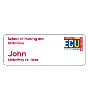 ECU Name Badge - Midwifery Student