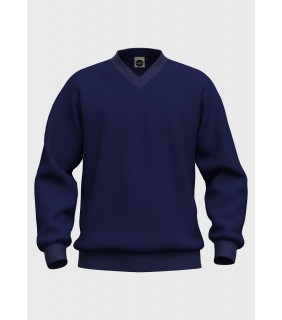 Essentials Fleece Jumper Set in V Neck Midnight 