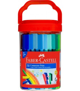 Faber-Castell CONNECTOR PENS MARKERS BUCKET PK50