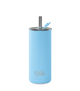 frank green Big Chill Cup with Straw Sky Blue
