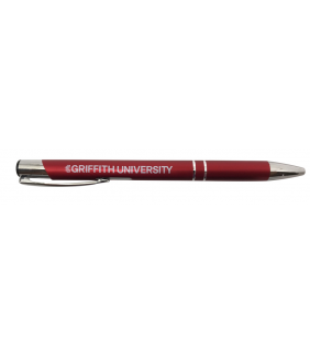 Griffith University Napier Aluminium Ballpoint Pen - Red
