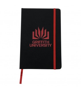 Venture A5 Notebook - Black/Red