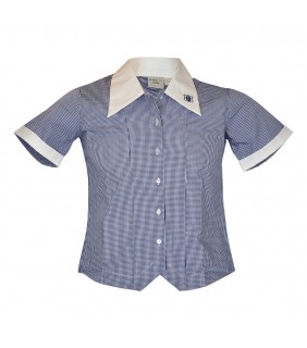  Blouse Blue Check