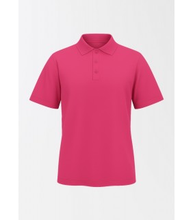 Short Sleeve Polo - Candy Pink