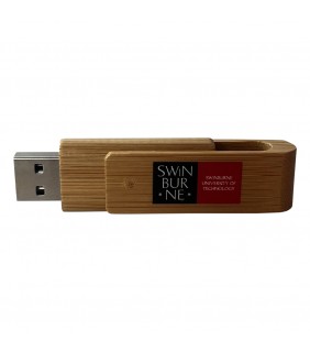 Bamboo USB with Backing Card