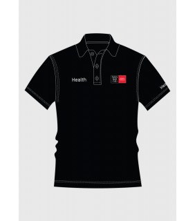 Health Black Polo Unisex 