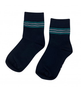 Sock Girls Navy Teal 