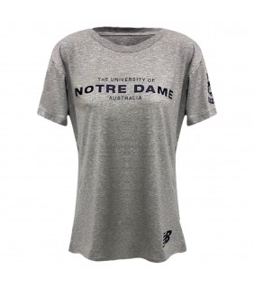 Ladies Tshirt - Grey/Navy 