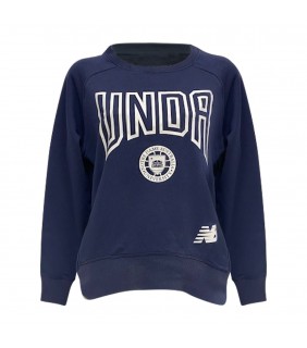 Ladies Crew Neck Sweater - Navy/White