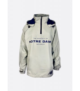 Ladies Lightweight Windbreaker - Grey/Navy