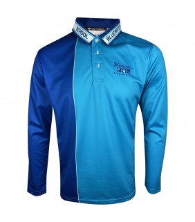 Blue Long Sleeve Polo