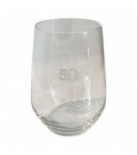 50th Anniversary Stemless Glass Cups
