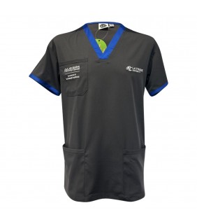 Charcoal Veterinary Nursing Scrub Top - Unisex