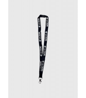 La Trobe University Bamboo Lanyard Black