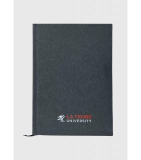 Recycled Cotton Hard Cover Notebook Black