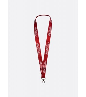 Bamboo Lanyard Red Small Logo