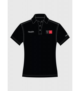 Health Black Polo Ladies