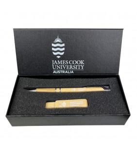 Bamboo Pen and USB Gift Set