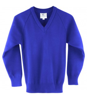 Trutex Poly Cotton Knitted Jumper Royal