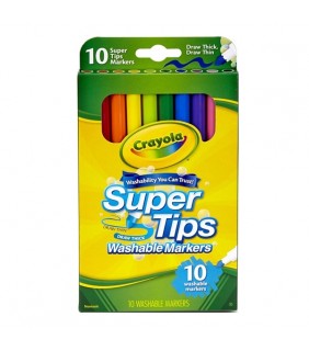 Crayola 10 SuperTips Markers Medium Tip