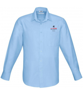 La Trobe University Podiatry Mens LS Shirt - Blue