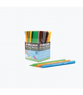 Micador 12 colours Dry Safe Markers 100 pack
