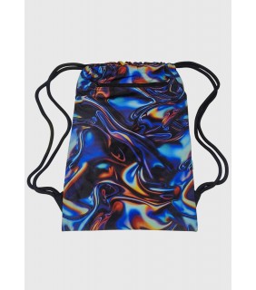 Spencil Big Drawstring Bag - Mettalic Waves