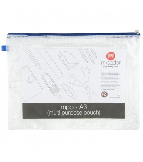 Pencil Case Multipurpose Pouch PVC Mesh A3