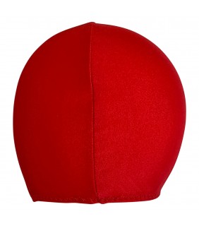 Swim Cap Polyester Plain Red OS