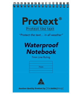 Protext A6 50 sheet Waterproof Note Book twin wire 7mm ruled