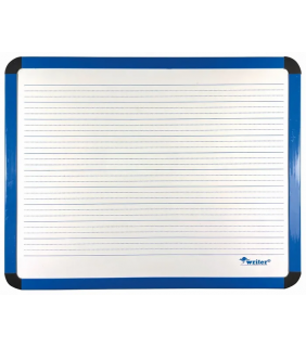 Protext Ruled Student Whiteboard, double sided magnetic, 1 side 24mm