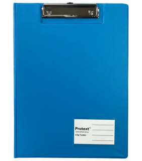 Protext A4 PP Clip Folder - Blue