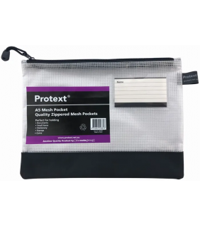 Protext A5 Mesh Pouch with note holder