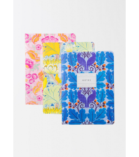 V&A Medium Notebook Set-Neon Floral