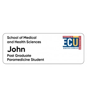 ECU Name Badge - Post Grad Paramedic Student