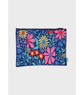 Spencil A4 Twin Zip Pencil Case - Flower Fun
