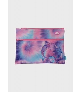 Spencil A4 Twin Zip Pencil Case - Tie Dye Splash