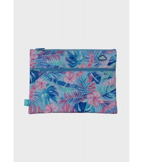 Spencil A4 Twin Zip Pencil Case - Tropicana