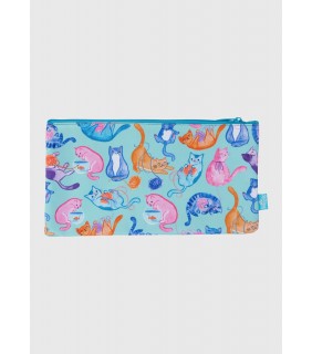 Spencil Twin Zip Pencil Case - Crazy Cats