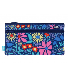 Spencil Twin Zip Pencil Case - Flower Fun