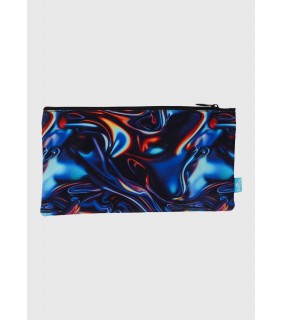 Spencil Twin Zip Pencil Case - Metallic Waves