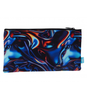 Spencil Twin Zip Pencil Case - Metallic Waves