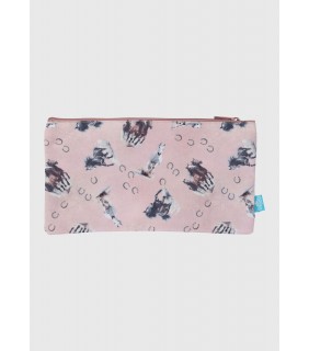 Spencil Twin Zip Pencil Case - Wild Horses
