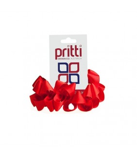 Pritti Curly Scrunchie Red
