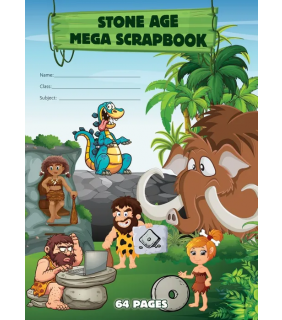 Writer Stone Age Mega Scrap Book 64pg board cover