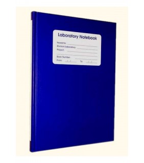 Laboratory Notebook 128pg Grid Blue