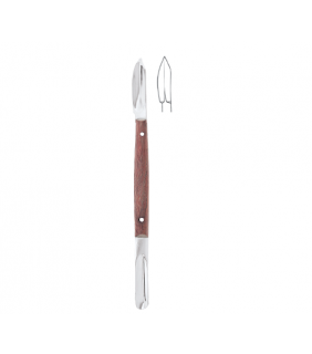 Gumline Dental Co. Wax knife Lessman (wood handle) 17 cm