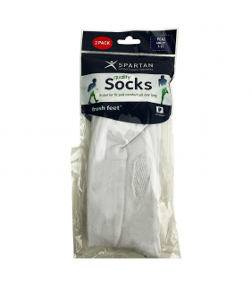Sock White 2 pk